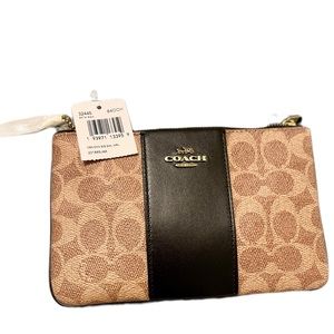 Black and Brown Coach Wallet